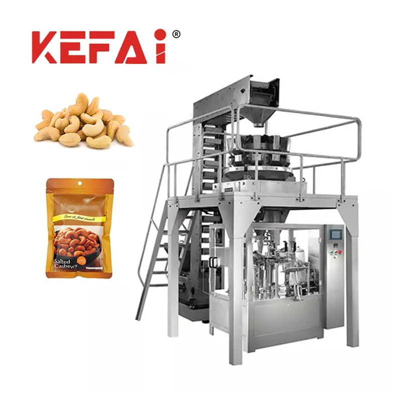 KEFAI granulátum forgó előre elkészített tasak csomagoló gép